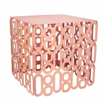 Подставка фуршетная стойка 20,5*20,5 см h20,5 см квадрат Copper перфорация металл P.L. Hotelware