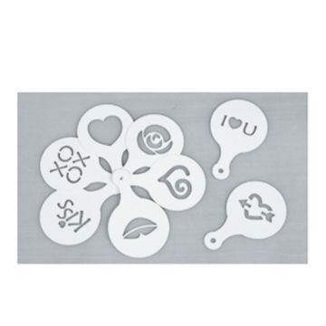 Трафарет декоратор набор 8 шт. пластик P.L. Proff Cuisine