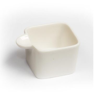 Соусник 70 мл 7,5*6 см h4,5 см Mini Mix с ручкой белый фарфор P.L. Proff Cuisine [6]