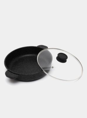 Сковорода d=26 см. h=7,4 см. 3 л. алюм.с антиприг.покрыт. с кр. с 2 ручк. в крапин /1/ АКЦИЯ