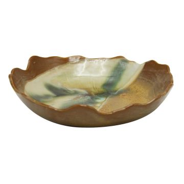 Салатник 500 мл d 21,5 см h5,5 см Light Brown Crush Spots Frutti di Mare P.L. [1]