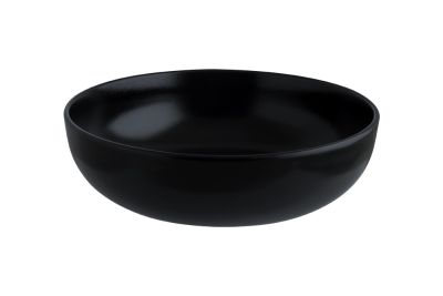 Салатник d=180 мм. 990 мл. h=58 мм. Черный, форма НотНит, тонкий край Bonna /1/6/432/