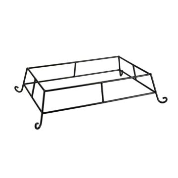 Подставка фуршетная стойка для корзин и гастроемкостей 49*30*12,5 см прямоуг. черная металл P.L.