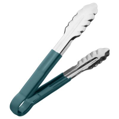 Щипцы универсальные 24 см. нерж. зеленая ручка MGsteel /1/120/