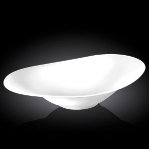 Салатник овальный 350*245 мм. 1400 мл. h=60/70 мм. с широкими полями Wilmax /1/3/18/