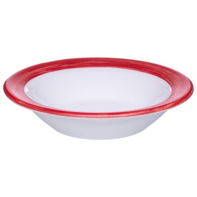 Блюдце d=120 мм. 110 мл. для десерта глубокое вишневый край Браш /1/36/ АКЦИЯ