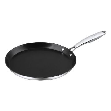 Сковорода для блинов 28,5/25,5 см, h 2,5 см, New Kitchen Std нерж. с антиприг. покр. ИНДУКЦИЯ P.L.