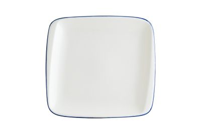 Тарелка прямоуг. 270*250 мм. без полей Ретро синий край, форма Мув Bonna /1/6/624/ ВДОХНОВЕНИЕ