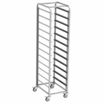Тележка-шпилька для подносов 550*380*1800 мм.12 уровней, сварная, нерж. (поднос 1737, 1770) MGsteel /1/