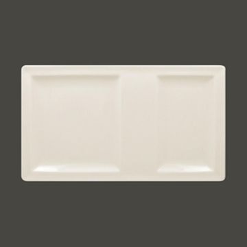 Тарелка прямоугольная 2-секционная RAK Porcelain Classic Gourmet 37*21 см