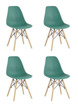 Стул Eames Style DSW серо-зеленый x4