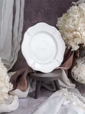 Тарелка мелкая d 21 см h 2 см, фарфор, Grazia