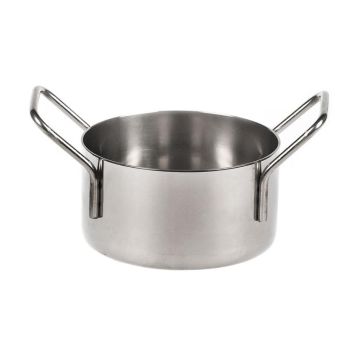 Кастрюля для подачи 11 см h6,2 см 550 мл круглая нерж. P.L. Proff Cuisine