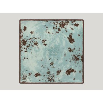 Тарелка RAK Porcelain Peppery квадратная 30*30 см, h 2 см, голубой цвет