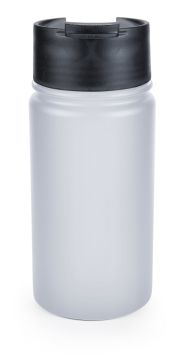 Термокружка  0.35 л белая с клапаном и присоской,  нержавеющая сталь