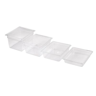 Гастроемкость 1/2 h65 мм полипропилен 325*265*65 мм прозрачная 3,9 л P.L.