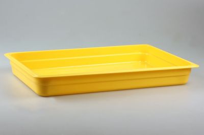 Гастроемкость 1/1 h= 65 мм. 8,5 л. п/п желтая /1/7/