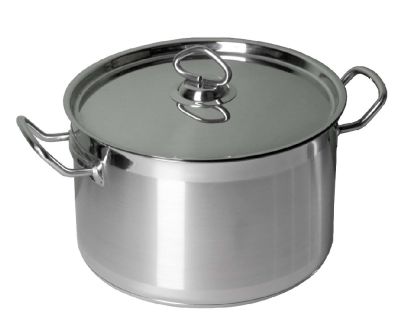 Кастрюля  9,0 л. нерж. d=27,5 см. h=17 см. тройное дно с крышк. (индукция) MGsteel /1/ Кастрюля  9,0 л. нерж. d=27,5 см. h=17 см. тройное дно с крышк. (индукция) MGsteel /1/