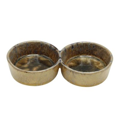 Соусник 130*130 мл двойной 15,7*7,8 см h3 см Light Brown Frutti di Mare P.L. [1]