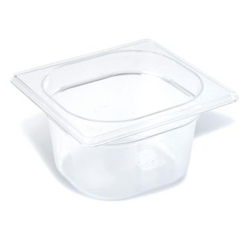 Гастроемкость 1/6 h150 мм поликарбонат 176*162*150 мм прозрачная 2,4 л P.L.