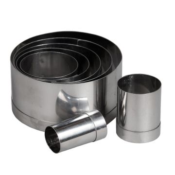 Набор форм-резаков "Кольцо" 7 шт 100/90/75/48/36/30/20 мм h5 см нерж. P.L. Proff Cuisine