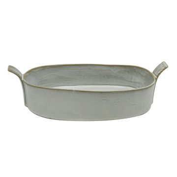 Блюдо овальное 25,5*13,5 см h5 см 700 мл Gray Oval Bucket с ручками Frutti di Mare P.L. [1]