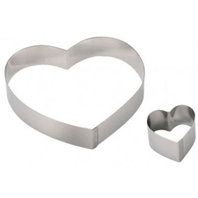 Форма кондитерская "Сердце" d=18 см. h=4 см. нерж. De Buyer  /1/