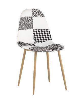 Стул Валенсия пэчворк черно-белый