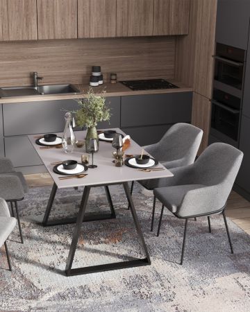 Стул Кози ткань букле серый