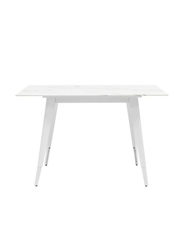 Стол обеденный Ричмонд 120*80 белый стеклянный