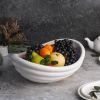 Салатник 1800 мл 32,5*27 см h14/9,5 см овальный Wave белый фарфор P.L. Proff Cuisine [1]