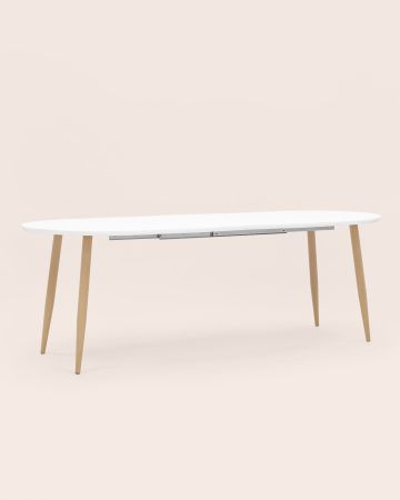 Стол обеденный Берген раскладной 160-190-220*90 белый