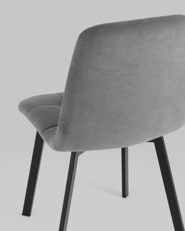 Стул Oliver Square велюр темно-серый