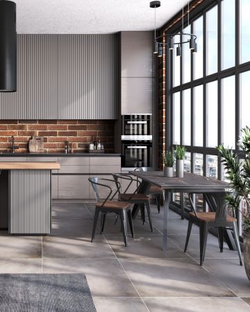 Стул TOLIX ARM WOOD с подлокотниками черный