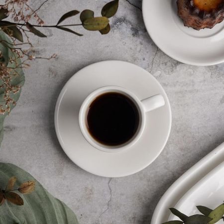 Кофейная пара 70 мл белая d 5,4 см h5,8 см фарфор P.L. Proff Cuisine [6]