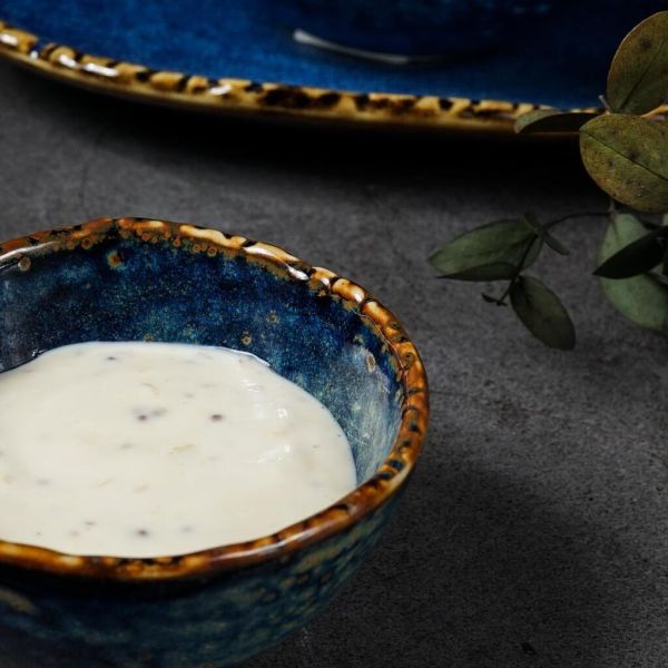 Соусник  80 мл d 7,6 см h4 см круглый фарфор Aqua Blue P.L. Proff Cuisine [6]