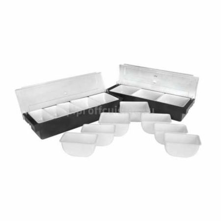 Контейнер емкость для фруктов и специй 3 отд. 49*14,5*10 см пластик P.L.