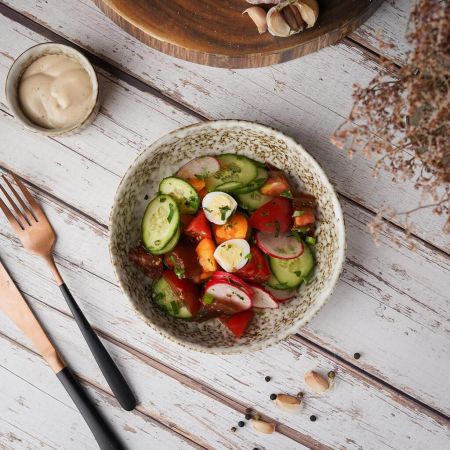 Салатник 550 мл d 18 см h4,3 см Brown Spider Silk P.L. Proff Cuisine [3]