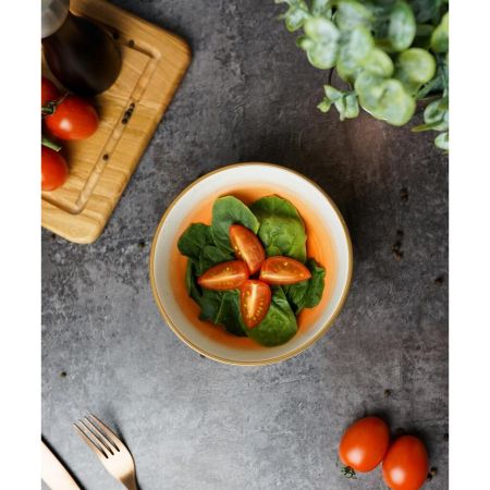 Салатник 510 мл d 15 см h6 см оранжевый фарфор "The Sun Eco" P.L. Proff Cuisine [6]