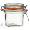 Банка для подачи и хранения 270 мл стекло с крышкой и бугельным замком 8,5*8,5*10 см P.L. - BarWare
