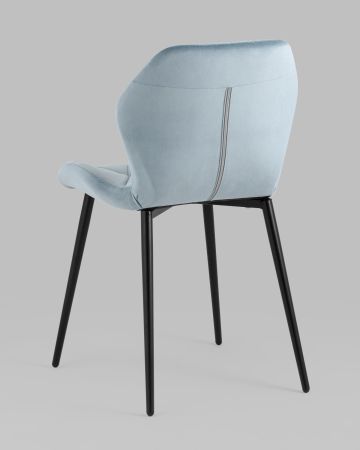 Стул Эдвин велюр пыльно-голубой