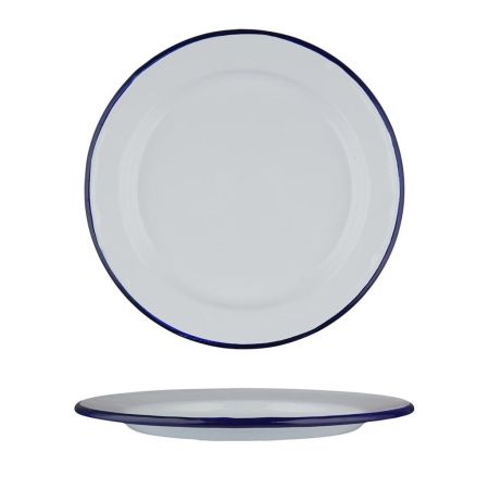 Тарелка d 20,5 см h1,7 см Blue Rim эмалированая сталь SUNNEX [1]