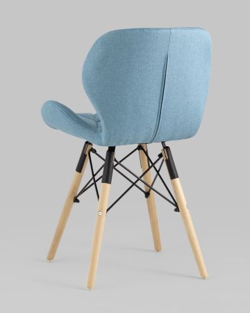 Стул Бон рогожка голубой