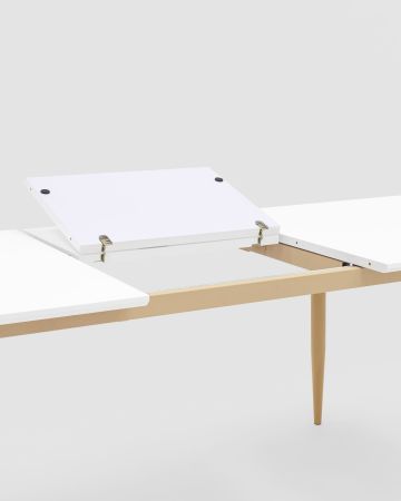 Стол обеденный Стокгольм раскладной 160-220*90 белый