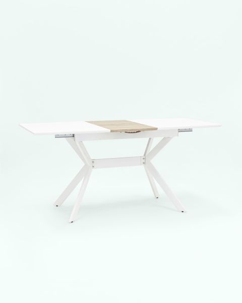 Стол обеденный Орландо раскладной 120-160*80 белый