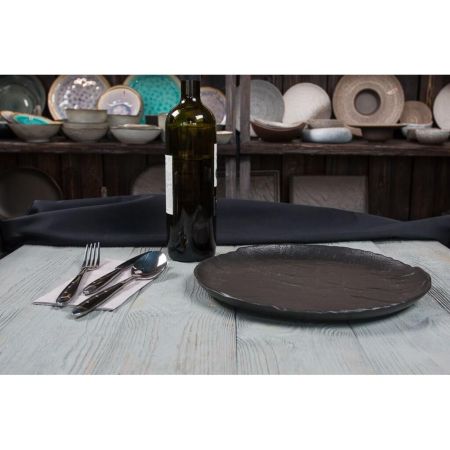 Тарелка d 29 см Uneven Side Black Raw Stellar P.L. Proff Cuisine [3]