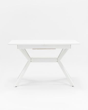 Стол обеденный Орландо раскладной 120-160*80 белый