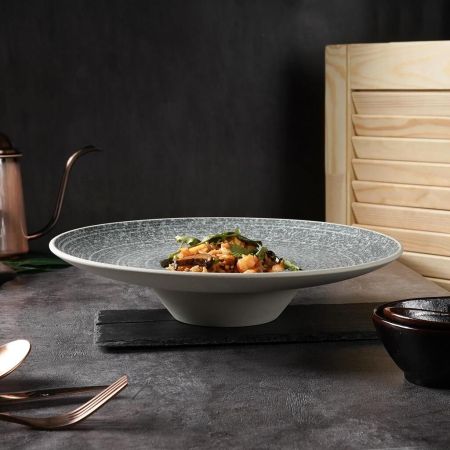 Тарелка глубокая 250 мл d 29,6 см h6 см для пасты глазурь Glossy Stone Untouched Taiga P.L. [1]