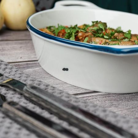 Блюдо овальное 33*20,8 см h5,9 см 1600 мл с ручками Bakery Fusion P.L. Proff Cuisine [1]