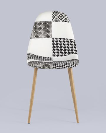 Стул Валенсия пэчворк черно-белый